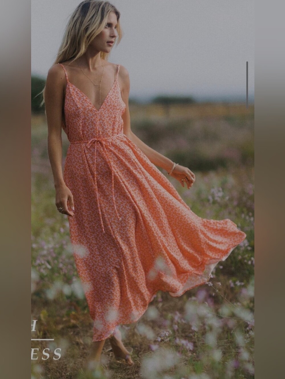 RESA HANNAH SUMMERLAND MIDI DRESS